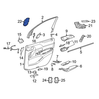 Mercedes-Benz OE - Front Left Door Lock Switch