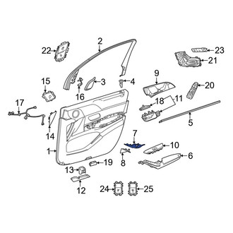 Mercedes-Benz OE - Front Left Upper Door Panel Insert
