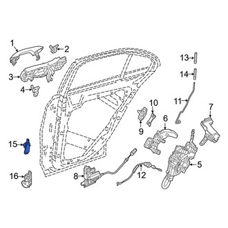 Mercedes-Benz OE - Rear Right Upper Door Hinge