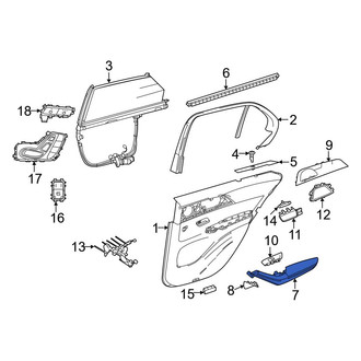 Mercedes-Benz OE - Rear Left Door Armrest
