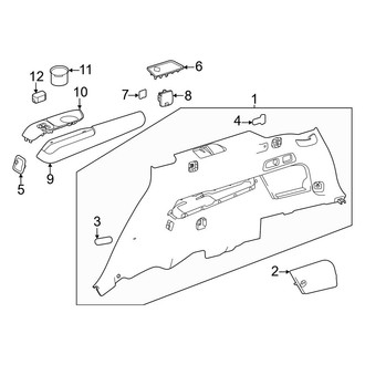 Mercedes-Benz OE - Rear Body & Floor - Interior Trim (Side Trim)