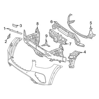 Mercedes-Benz OE - Front Bumper & Grille - Bumper & Components (Inner Components)