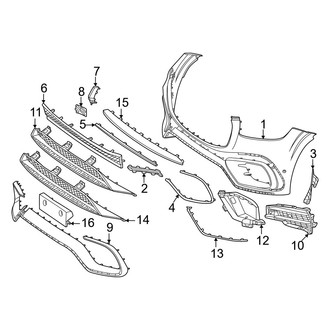 Mercedes-Benz OE - Front Bumper & Grille - Bumper & Components (Cover & Comonents)