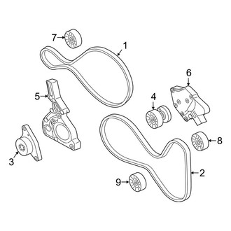 Mercedes-Benz OE - Cooling - Belts & Pulleys