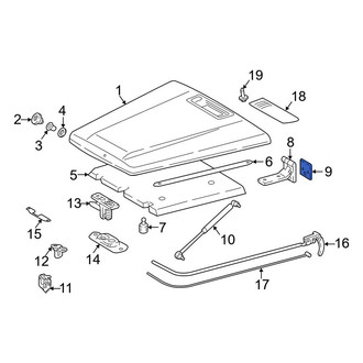 Mercedes-Benz OE - Hood Hinge Spacer