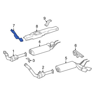 Mercedes-Benz OE - Right Catalytic Converter Heat Shield