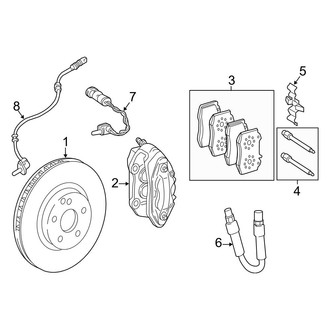 Mercedes-Benz OE - Front Suspension - Brake Components