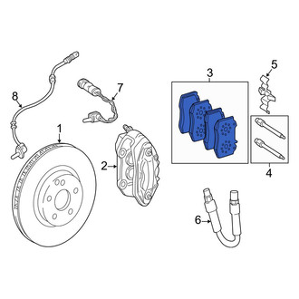 Mercedes-Benz OE - Front Disc Brake Pad Set