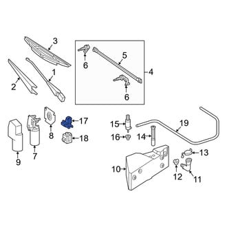 Mercedes-Benz OE - Front Windshield Washer Nozzle