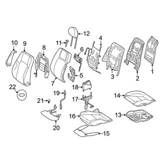 Mercedes-Benz OE - Seats & Tracks - Front Seat Components (Driver Seat)