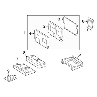 Mercedes-Benz OE - Seats & Tracks - Rear Seat Components (60% Side, Bench Seat)