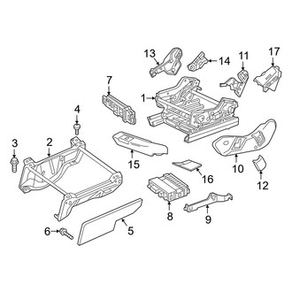 Mercedes-Benz OE - Seats & Tracks - Tracks & Components (Passenger Seat)