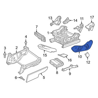 Mercedes-Benz OE - Front Left Outer Seat Track Cover