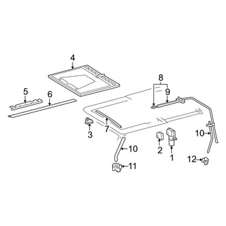 Mercedes-Benz OE - Roof - Sunroof (Sunshade & Motor)