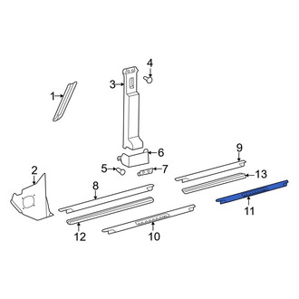 Mercedes-Benz OE - Rear Left Door Sill Plate