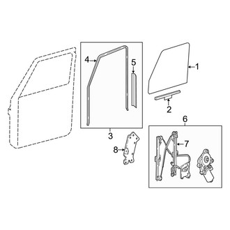 Mercedes-Benz OE - Front Door - Glass & Hardware