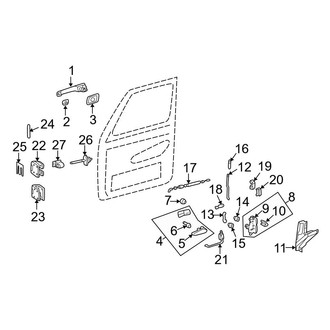 Mercedes-Benz OE - Front Door - Lock & Hardware