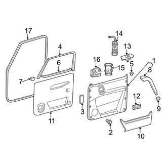Mercedes-Benz OE - Front Door - Interior Trim