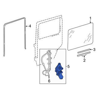 Mercedes-Benz OE - Rear Right Window Regulator