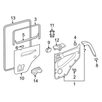 Mercedes-Benz OE - Rear Door - Interior Trim