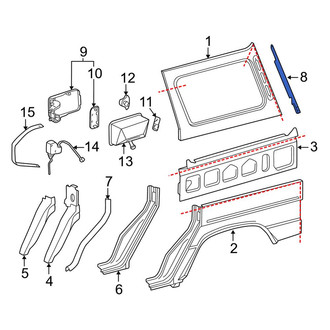 Mercedes-Benz OE - Rear Right Quarter Panel Vent