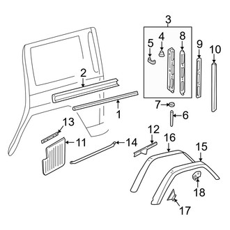 Mercedes-Benz OE - Quarter Panel - Exterior Trim