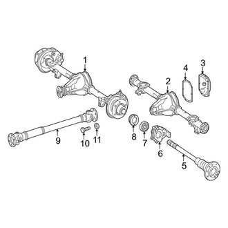 Mercedes-Benz OE - Rear Suspension - Axle Housing