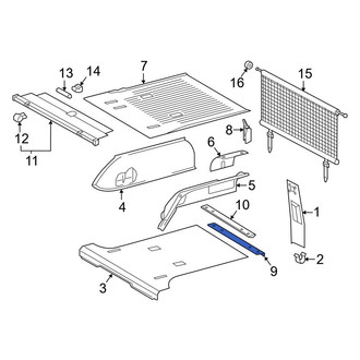 Mercedes-Benz OE - Rear Outer Trunk Trim Scuff Plate