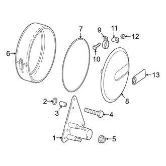 Mercedes-Benz OE - Spare Tire Carrier - Carrier & Components