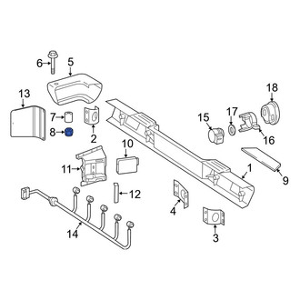 Mercedes-Benz OE - Bumper End Cap Nut