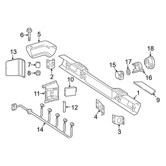 Mercedes-Benz OE - Rear Bumper - Bumper & Components