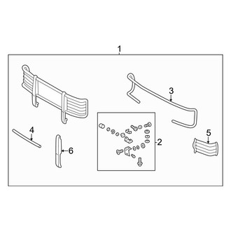 Mercedes-Benz OE - Front Bumper - Front Brush Guard
