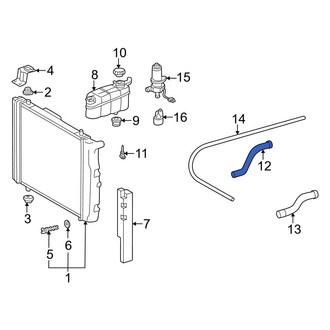 Mercedes-Benz OE - Lower Radiator Coolant Hose