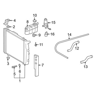 Mercedes-Benz OE - Cooling - Radiator & Components (5.0L)