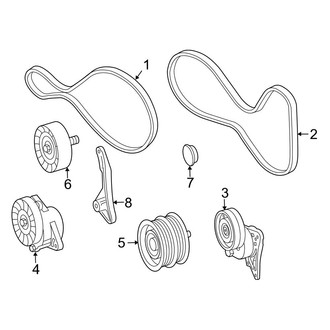 Mercedes-Benz OE - Cooling - Belts & Pulleys (5.5L)