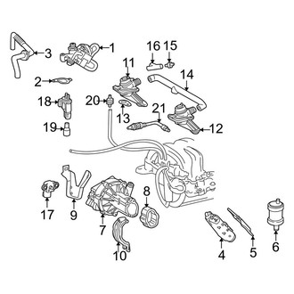Mercedes-Benz OE - Emission System - Emission Components (5.0L)