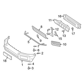 Mercedes-Benz OE - Front Bumper - Bumper & Components