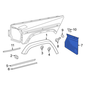 Mercedes-Benz OE - Front Right Mud Guard
