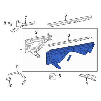 Mercedes-Benz OE - Front Left Wheel Housing Side Panel