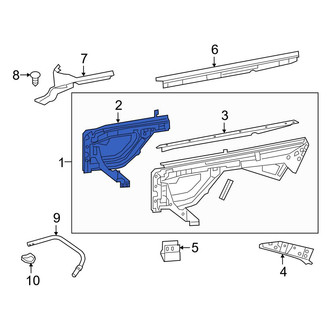Mercedes-Benz OE - Front Right Wheel Housing Side Panel