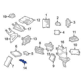Mercedes-Benz OE - Seat Heater Control Module Bracket