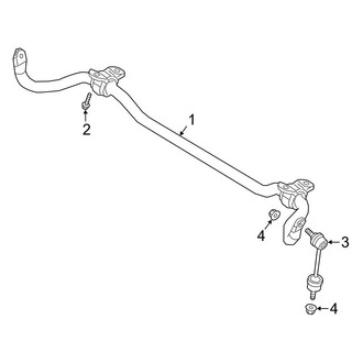 Mercedes-Benz OE - Front Suspension - Stabilizer Bar & Components (Base)