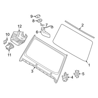 Mercedes-Benz OE - Windshield - Glass