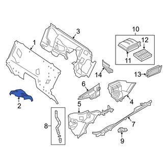Mercedes-Benz OE - Left Lower Firewall