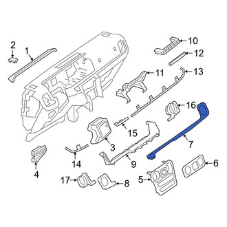 Mercedes-Benz OE - Front Right Instrument Panel Molding