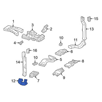 Mercedes-Benz OE - Rear Left Lower Outer Instrument Panel Air Duct