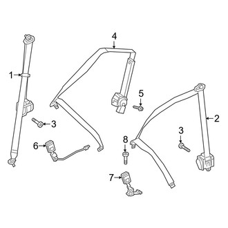Mercedes-Benz OE - Restraint Systems - Rear Seat Belts