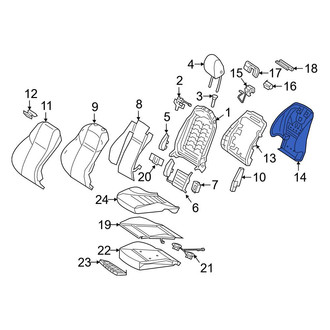 Mercedes-Benz OE - Rear Right Seat Back Panel