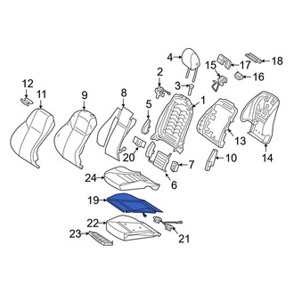 Mercedes-Benz OE - Front Left Lower Seat Heater Pad