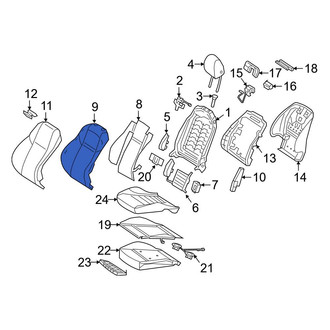Mercedes-Benz OE - Front Left Seat Back Cushion